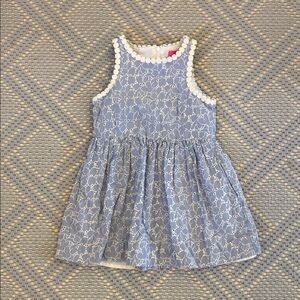 Lilly Pulitzer Blue and White Kids Formal Dress